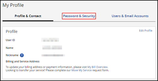 Changing Your Password on Cox.com