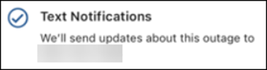 Image of text enrollment confirmation