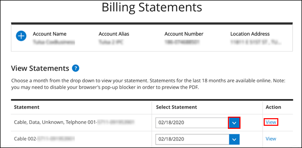 Viewing Your Cox Bill In Myaccount Cox Business