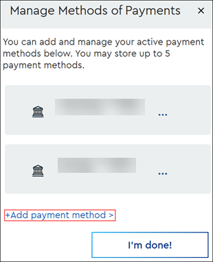 Image of Add payment method