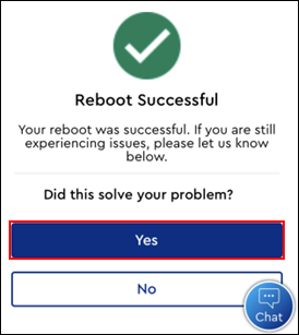 Image of Reboot Successful