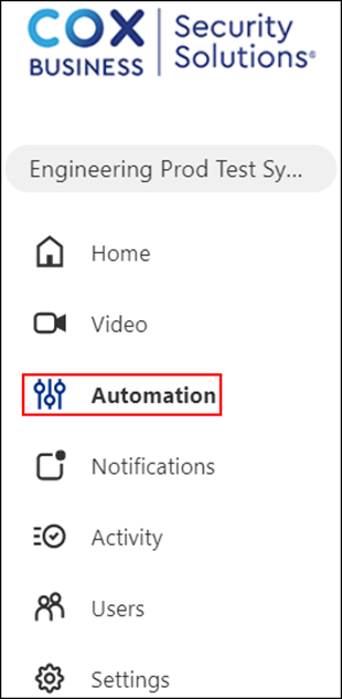 image of the subscriber portal menu option automation