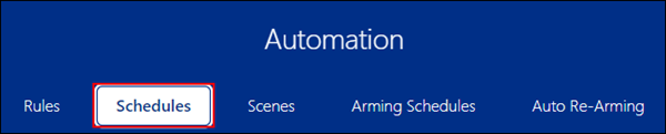 Image of Automation menu