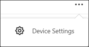 image of device settings