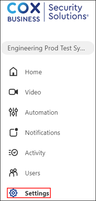 Image of the subscriber portal menu options