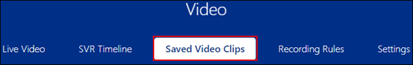 Image of the video option to delete video clips