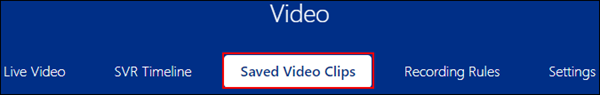 Image of the video options menu 