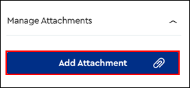 Image of Manage Attachments Section