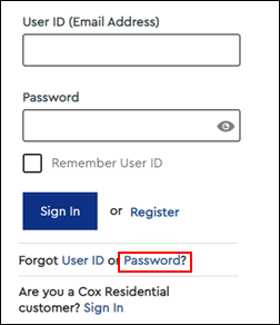 Image of Forgot Password? Link