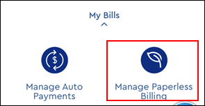 Image of Manage Paperless Billing Icon