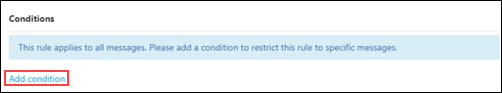 image of the add condition link