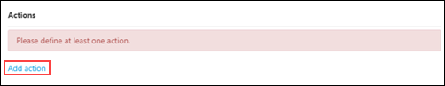 image of the add action link