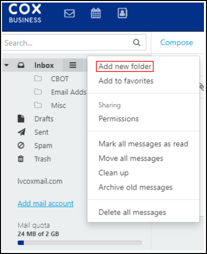 Using WebMail to Check Your Cox Business Email