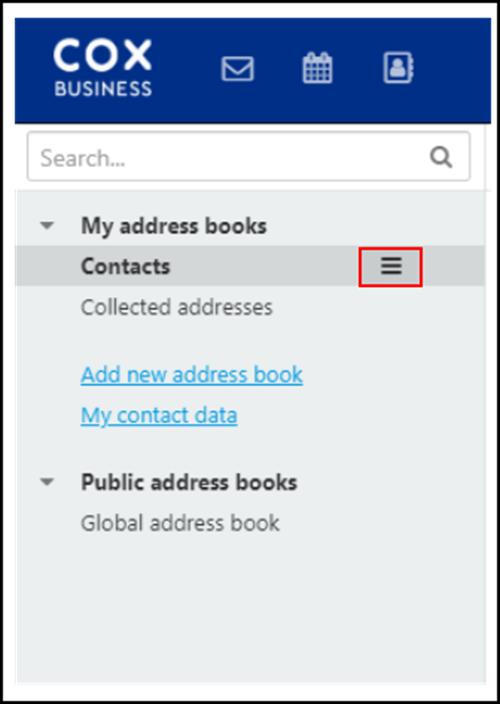 Image of CB Webmail Contacts