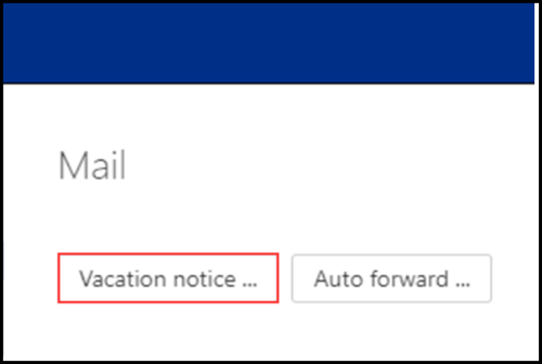 Image of CB Webmail OX Vacation Notice