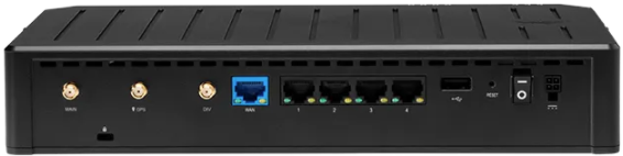 Image of cradlepoint e100 Router Back View