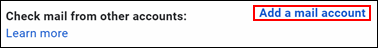 image of clicking the add a mail account link