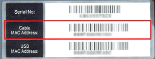 MAC Address Label
