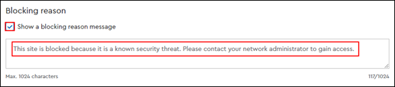 Image of Malware Phishing Blocking Reason