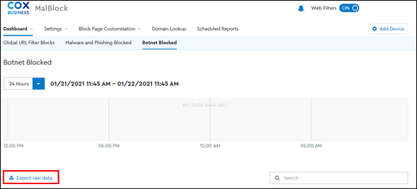 Image of Export Raw Data 