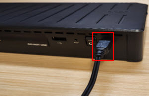 image of powering cord to the device