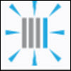 image of one blinking bar
