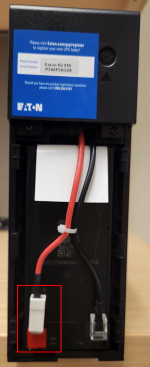 image of connecting the red cable