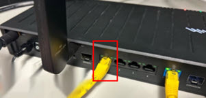 image connecting the ethernet cord to the crandlepoint