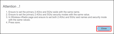 image of the band steering pop-up window details for cga4131