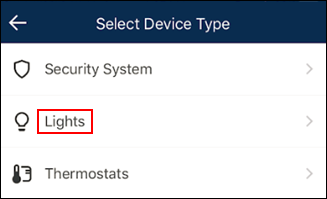 image of the lights panel icon