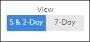 image of the 5 and 2 day view option