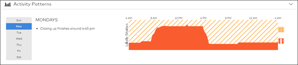 image of the activity patterns display