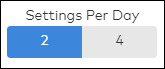 image of the settings per day option
