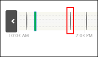 image of timeline sensor indicator lines