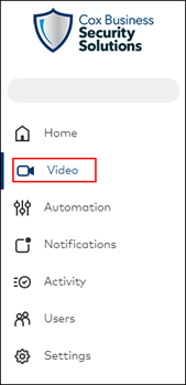 Image of menu Video selection