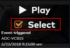 Image of the video play select option window