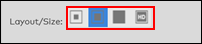 Image of Layout Size Icons