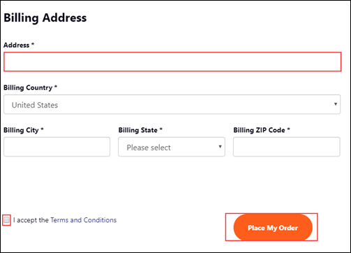 Image of Dubber Connect Billing Address