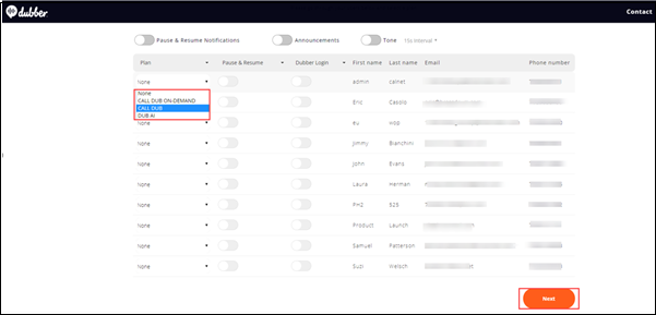 Image of Dubber Select Calling Plan