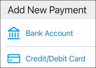 image of new payment method options