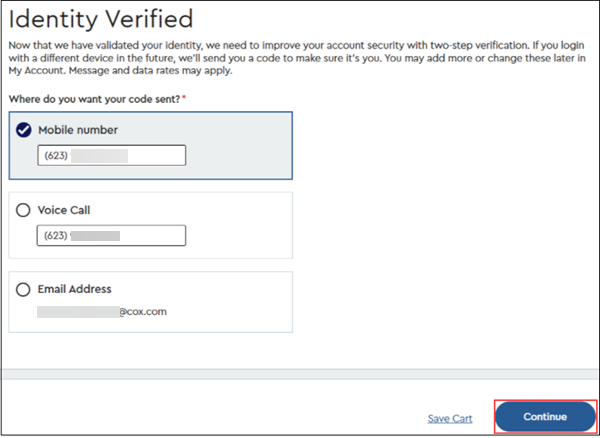 Image of identity verification confirmation