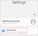 image of Settings Connections
