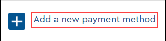 Image of EasyPay set up on Cox.com highlighting Add a new payment option