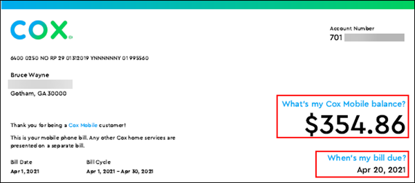 How to Read Your Cox Mobile Bill - Why Did My Cox Bill Go Up 2021