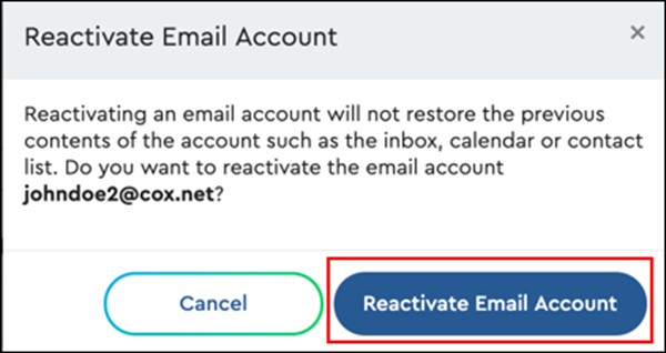 image of reactivate email link