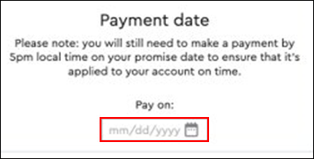 Extending Your Payment Date Online