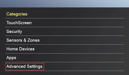 Advanced Settings