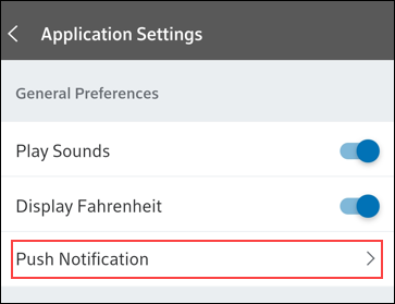 imagen de Application Settings para Android