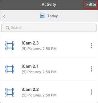 Image of Activity Filter 