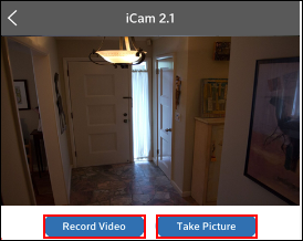 Image of Record Video and Take Picture buttons